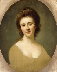 Portrait de Miss Sunning, tête et épaules