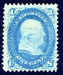 1c Franklin F Grill unique, 1867