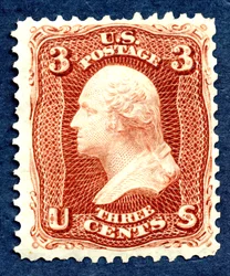 3c Washington réédition unique, 1875