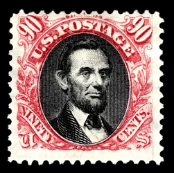 90c Abraham Lincoln réédition unique, 1875