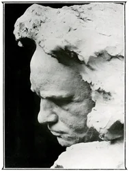 Profil de Ludwig van Beethoven (1770-1827), détail d