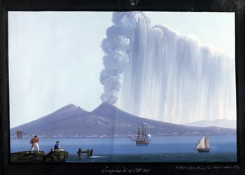 Naples : éruption du Vésuve, 26 octobre 1822