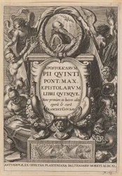 Page de titre pour Apostolicarvm PII Qvinti Pont. Max...
