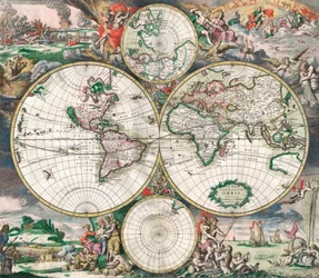 Carte du Monde Antique Néerlandaise