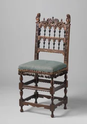 Chaise sculptée, c.1620-50