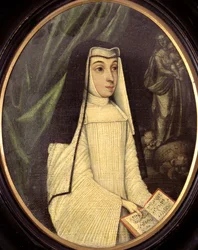 Mary Barbara Huddleston (1708-87) en habit de religieuse de l