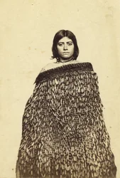 Mina Makata, métisse maorie, vers 1865
