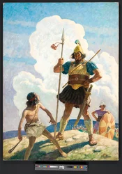 David et Goliath, vers 1939