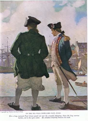 Sur la digue avec John Paul Jones : Pendant un long moment, John Paul regarda les navires dans le port jusqu