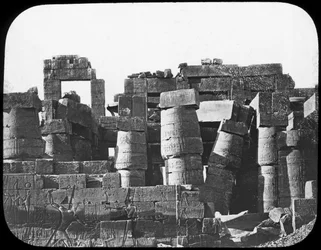 Grand Temple, Karnak, Égypte, vers 1890