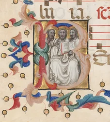 Initiale B : La Trinité
