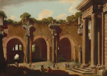 La Basilique de Constantin avec une colonnade dorique, 1685-1690