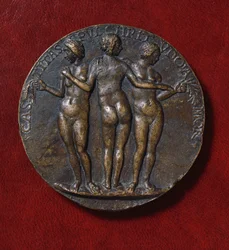 Médaille représentant Les Trois Grâces (bronze)