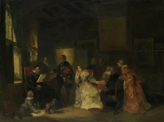 Scène historique avec Guillaume le Silencieux 