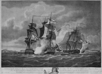 Capture de la Résistance et de la Constance vers 1798