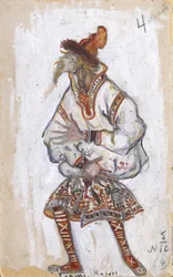 Projet de costume pour le ballet Le Sacre du printemps d
