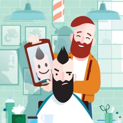 Barbier hipster, 2023 (numérique)
