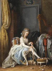 Femme à sa toilette