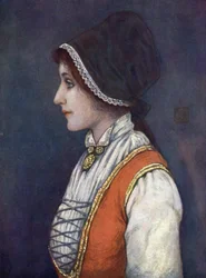 Norvège : Costume porté dans le district de Bergen