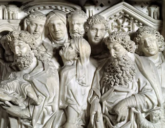 Présentation de Jésus au temple (détail) Chaire réalisée par Nicola Pisano