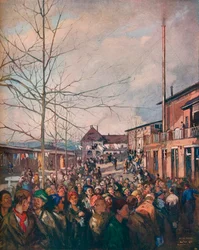 Camp de prisonniers de Ruhleben, dîner de Noël, 1917