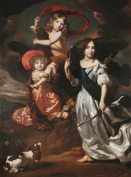 Portrait de trois enfants représentant Cérès, Ganymède et Diane