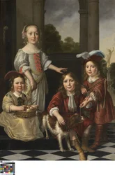 Portrait de quatre enfants
