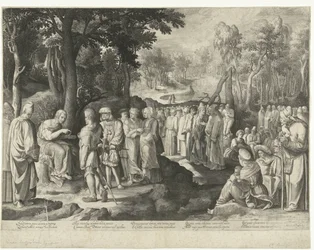 Jean-Baptiste prêchant à la foule