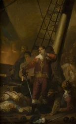 Christian IV à bord de son vaisseau amiral "Le Trinité"
