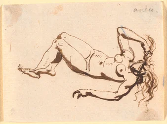 Femme nue, allongée sur le dos