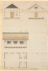 Vue en coupe et plan d