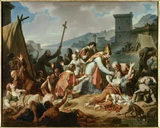 Dévouement de Monseigneur de Belsunce pendant la peste de 1720 à Marseille