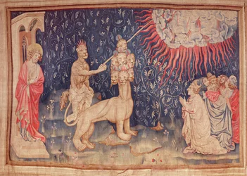 La Bête de la Terre fait tomber le feu du ciel, de la Tapisserie de l