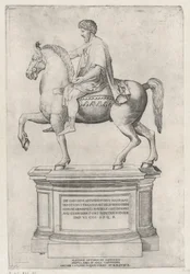 La statue équestre de Marc Aurèle sur le Capitole