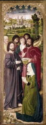 La résurrection de Lazare : Marthe devant le Christ (détail)