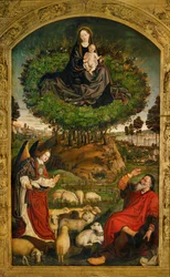Vierge Marie. Panneau central de l
