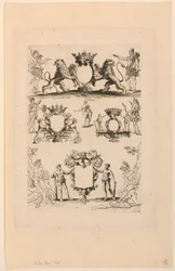 Design pour blason, du "Livre de Cartouches"