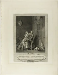 Unexpected Call, from Monument du Costume Physique et Moral de la fin du Dix-huitième siècle