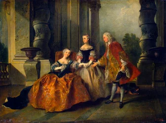 Scène de la tragédie Le Comte d