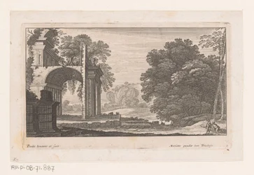 Paysage avec ruine