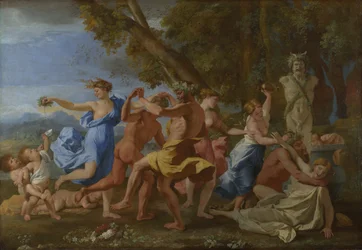 Une fête bacchanale devant un Hermès, 1632