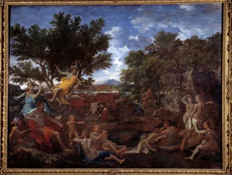 Apollon amoureux de Daphné (peinture de Nicolas Poussin)