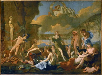 Le royaume de Flora (peinture sur toile)