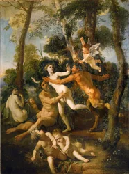 Pan et Syrinx : Syrinx (huile sur toile)