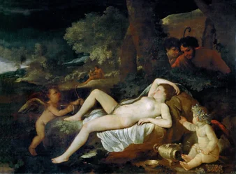 Vénus au repos avec Cupidon, vers 1624