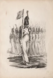 Costumes militaires : sergent de carabiniers, guide du général