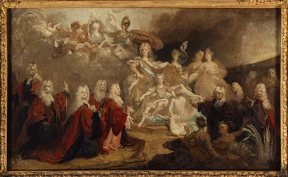 Allégorie des fiançailles de Louis XV avec l