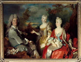 Portrait de famille anciennement connu comme portrait du peintre, de sa femme et de sa fille