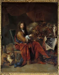 Portrait de Charles Le Brun (1619-1690), premier peintre du roi Louis XIV. Dimensions : 2,32 x 1,81 m. Paris, musée du Louvre