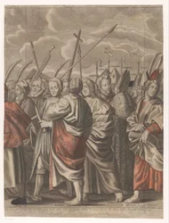 Triomphe du Christ avec des figures de l